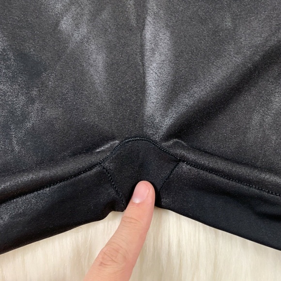 Spanx Petite Small Black Faux Leather Legging - Picture 5 of 11